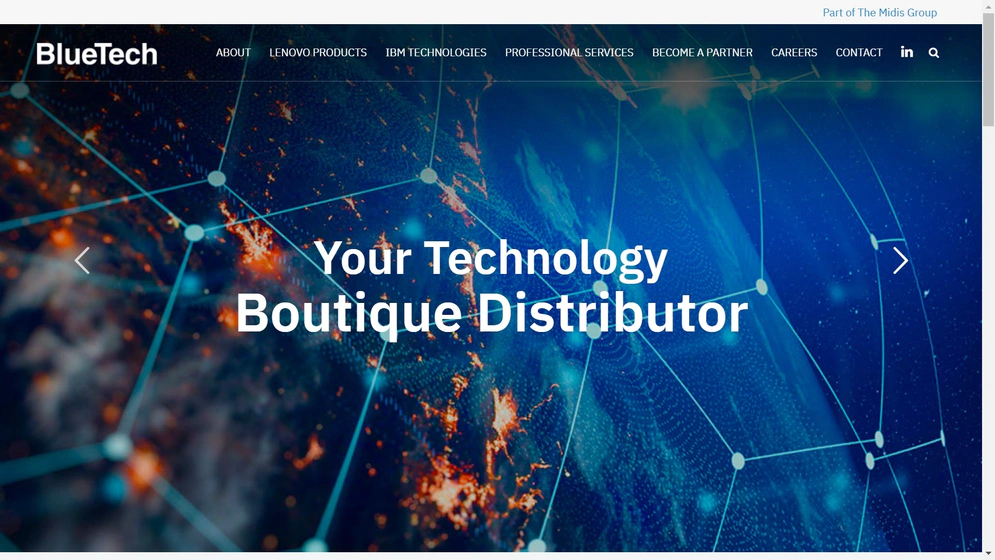 The new site benefits from syndication technology which automatically feeds content from IBM to the BlueTech site itself. Photo credit: BlueTech Holding
