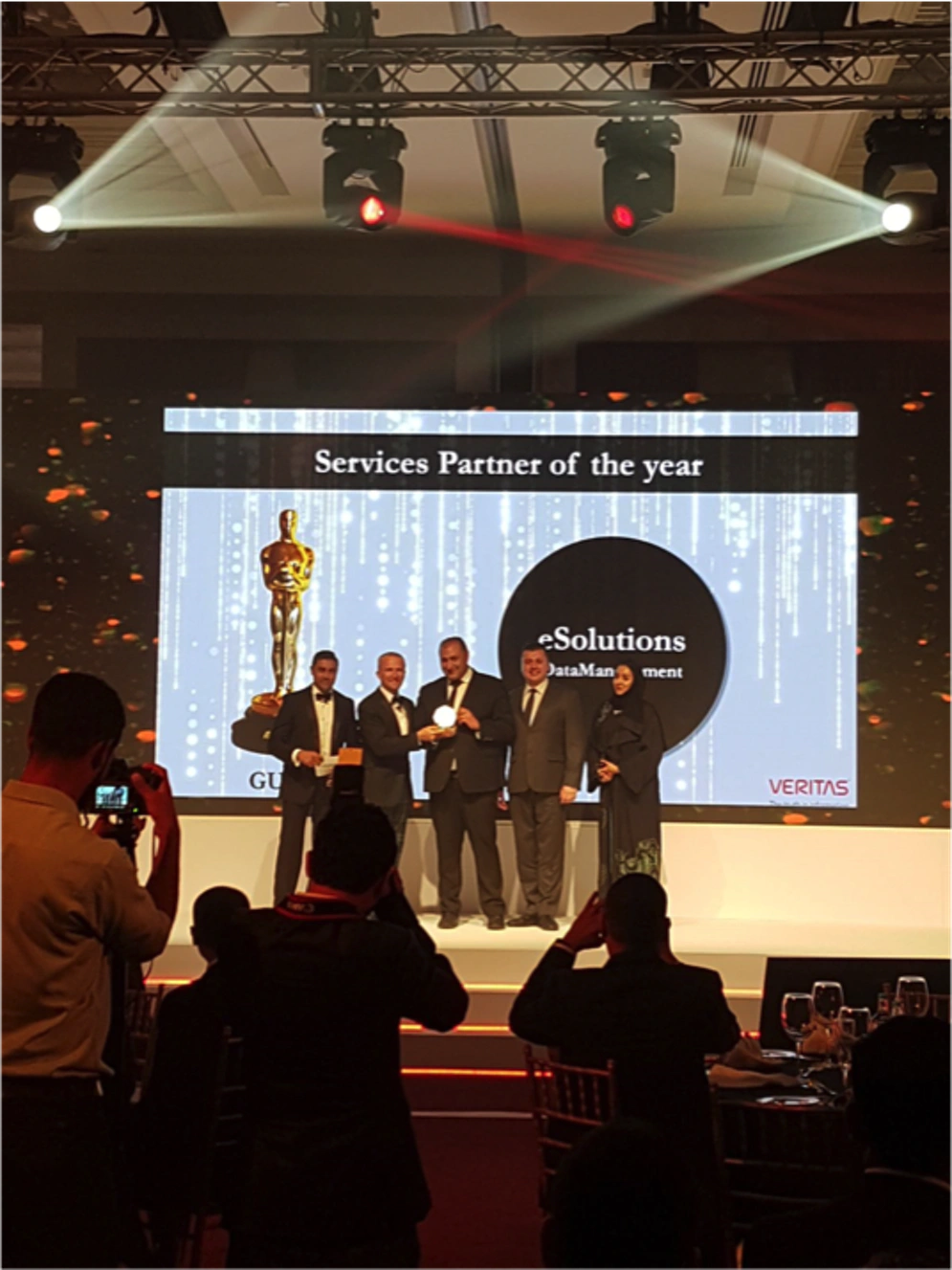 eSolutions Data Management The “Services Partner of the year” award from Veritas for year 2018