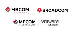 MBCOM and VMware logos
