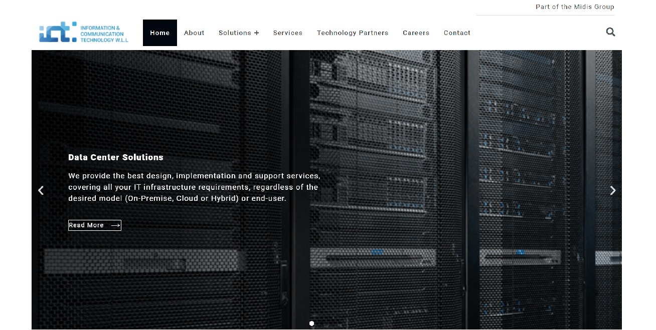 une page d'accueil de site Web