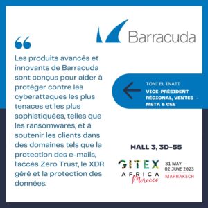 image graphique avec le titre Barracuda et un bloc de texte