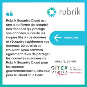 Image graphique avec le titre Rubrik et un bloc de texte