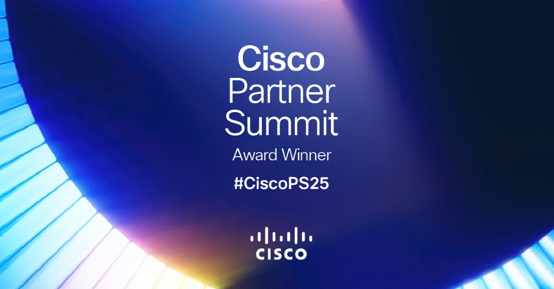 Digital graphic image with the phrase Cisco Partner Summit prominent