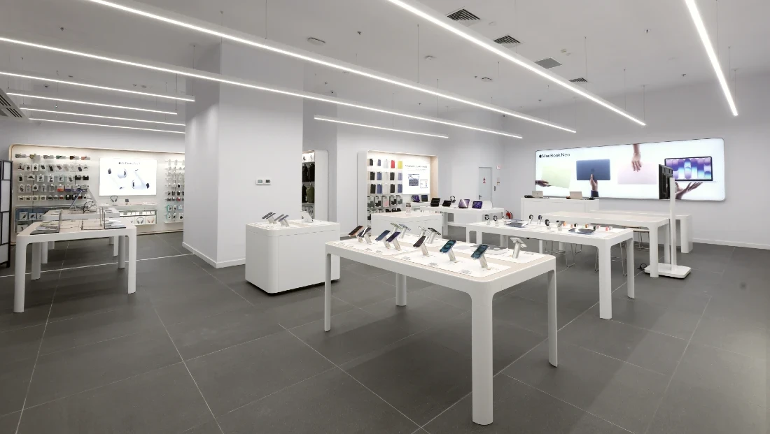 interior of a hi tech store
